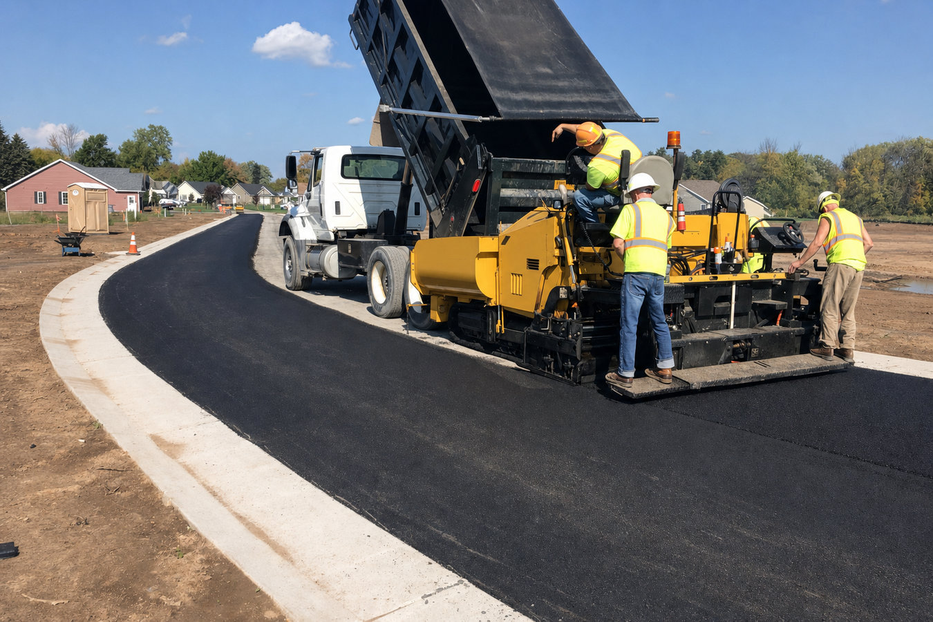 Asphalt paving
